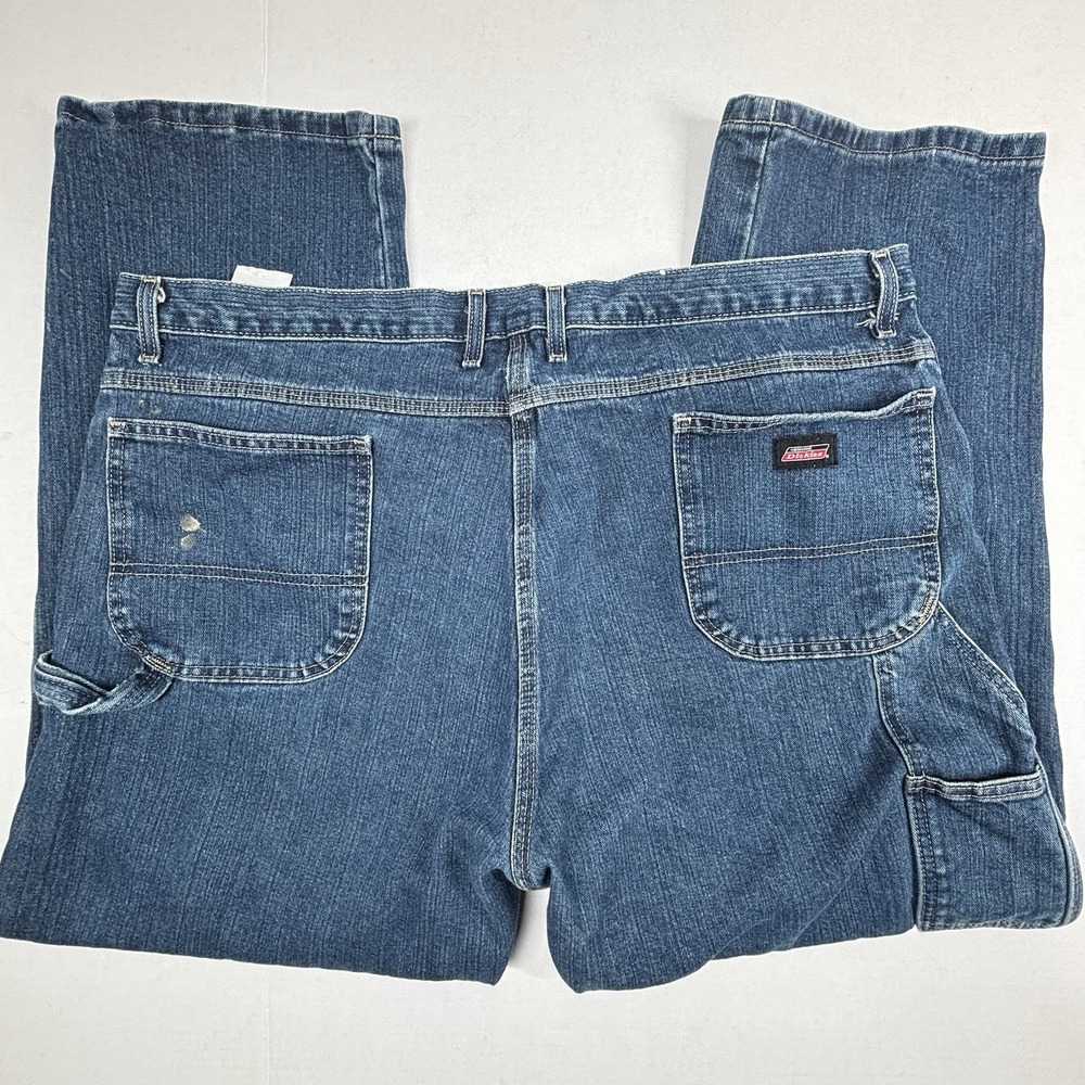 Dickies Men's 44x30 Heavyweight Relaxed Fit Carpenter Workwear Jeans 1993THK GUC